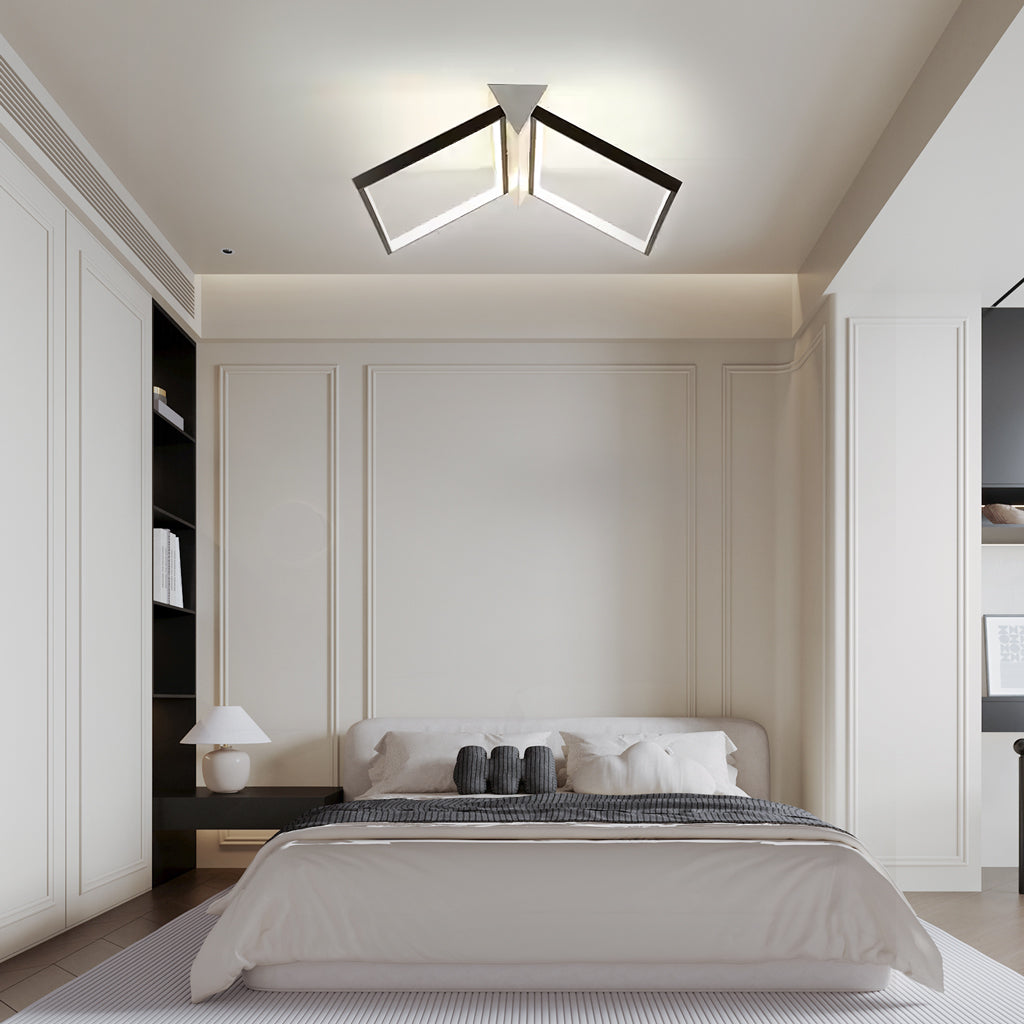 Ezra Modern Geometric LED Minimalist Ceiling Light - At Ease Home Life