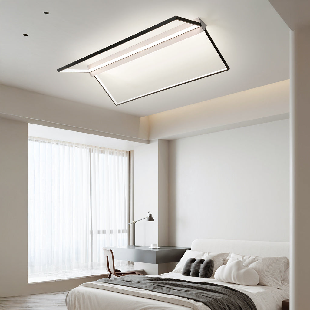 Ezra Modern Geometric LED Minimalist Ceiling Light - At Ease Home Life