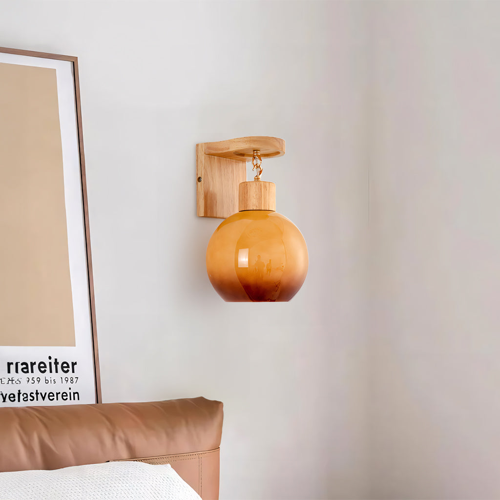 Vera Minimalist Glass Shade Wall Lamp - At Ease Home Life