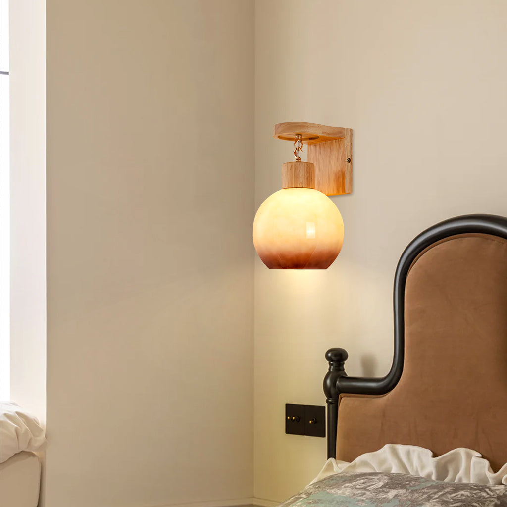 Vera Minimalist Glass Shade Wall Lamp - At Ease Home Life