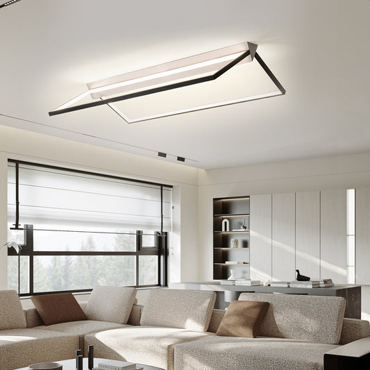 Ezra Modern Geometric LED Minimalist Ceiling Light - At Ease Home Life