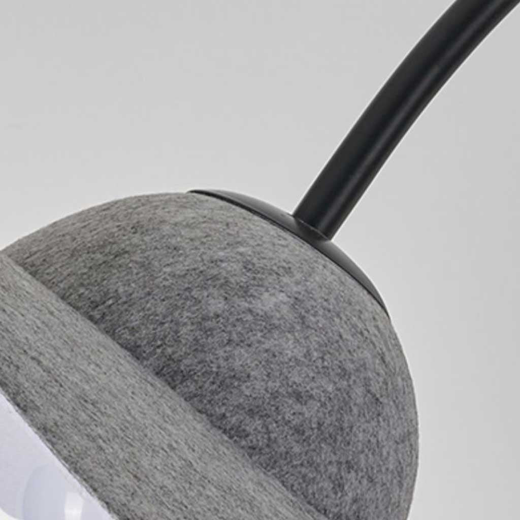 Noah Straw Hat Shaped Arc Floor Lamp - At Ease Home Life